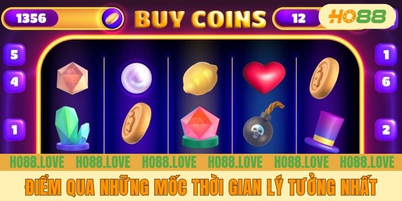 Điểm qua những mốc thời gian lý tưởng nhất