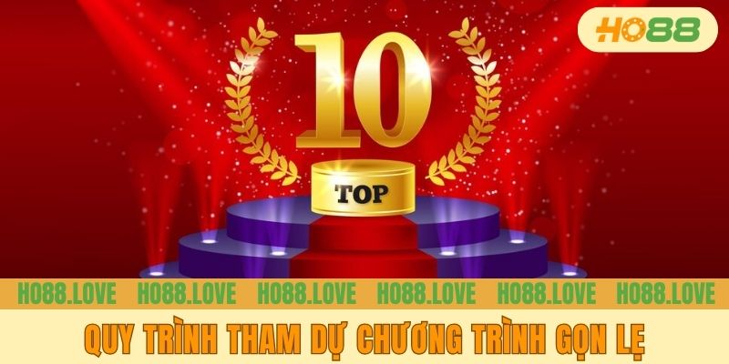 Quy trình tham dự chương trình gọn lẹ